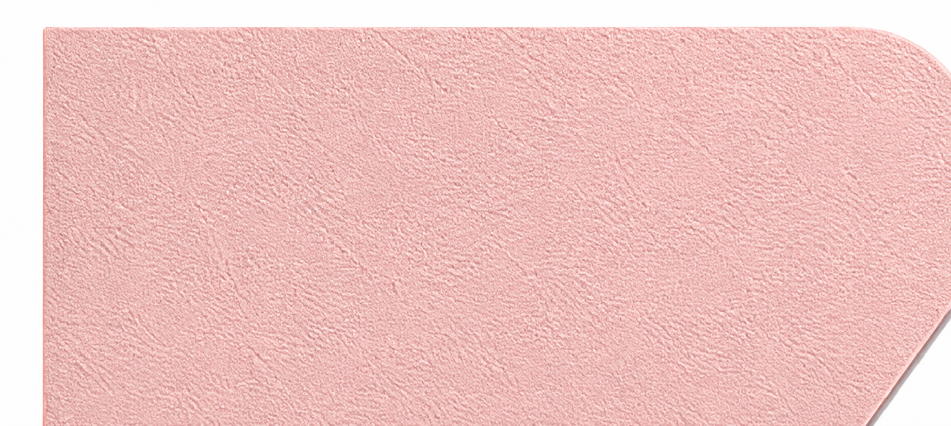 The same paper with a smooth rounded corner