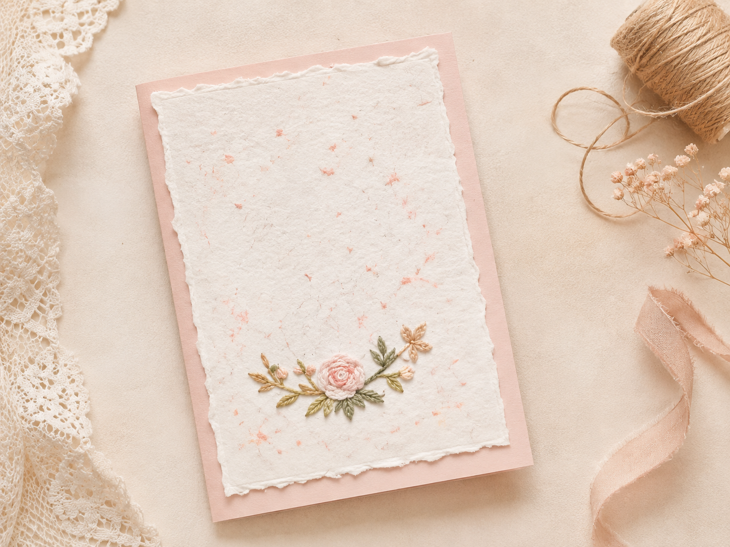 Gift tags with rounded corners and twine
